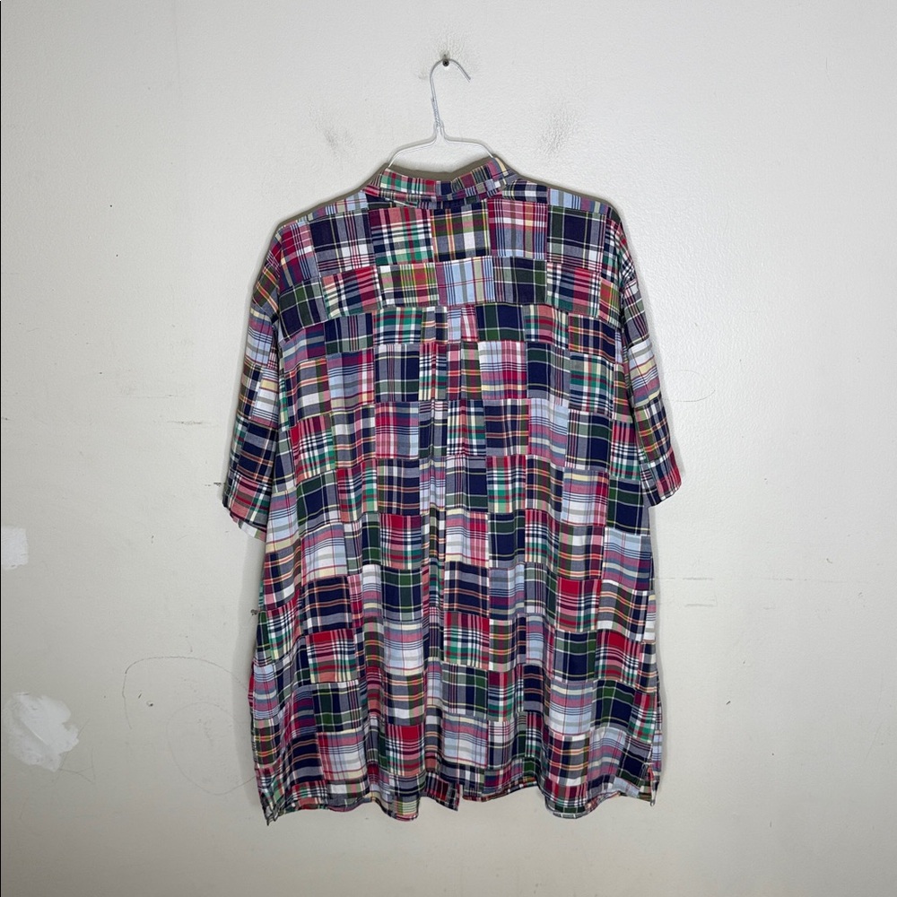 Oak Hill Patchwork Multicolor Plaid Button Down S… - image 3